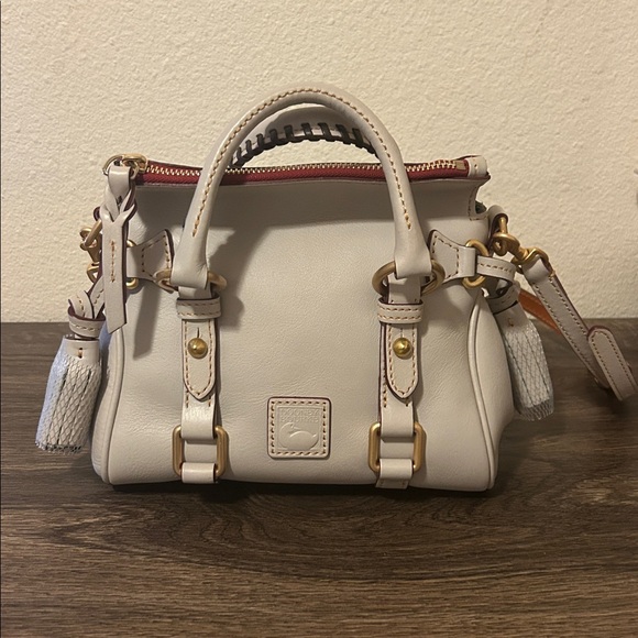 Dooney & Bourke Eruc Florentine Leather Nano Satchel Crossbody - Picture 1 of 11